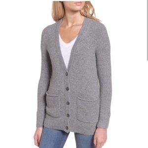 Madewell cozy boyfriend Merino wool button down cardigan size small